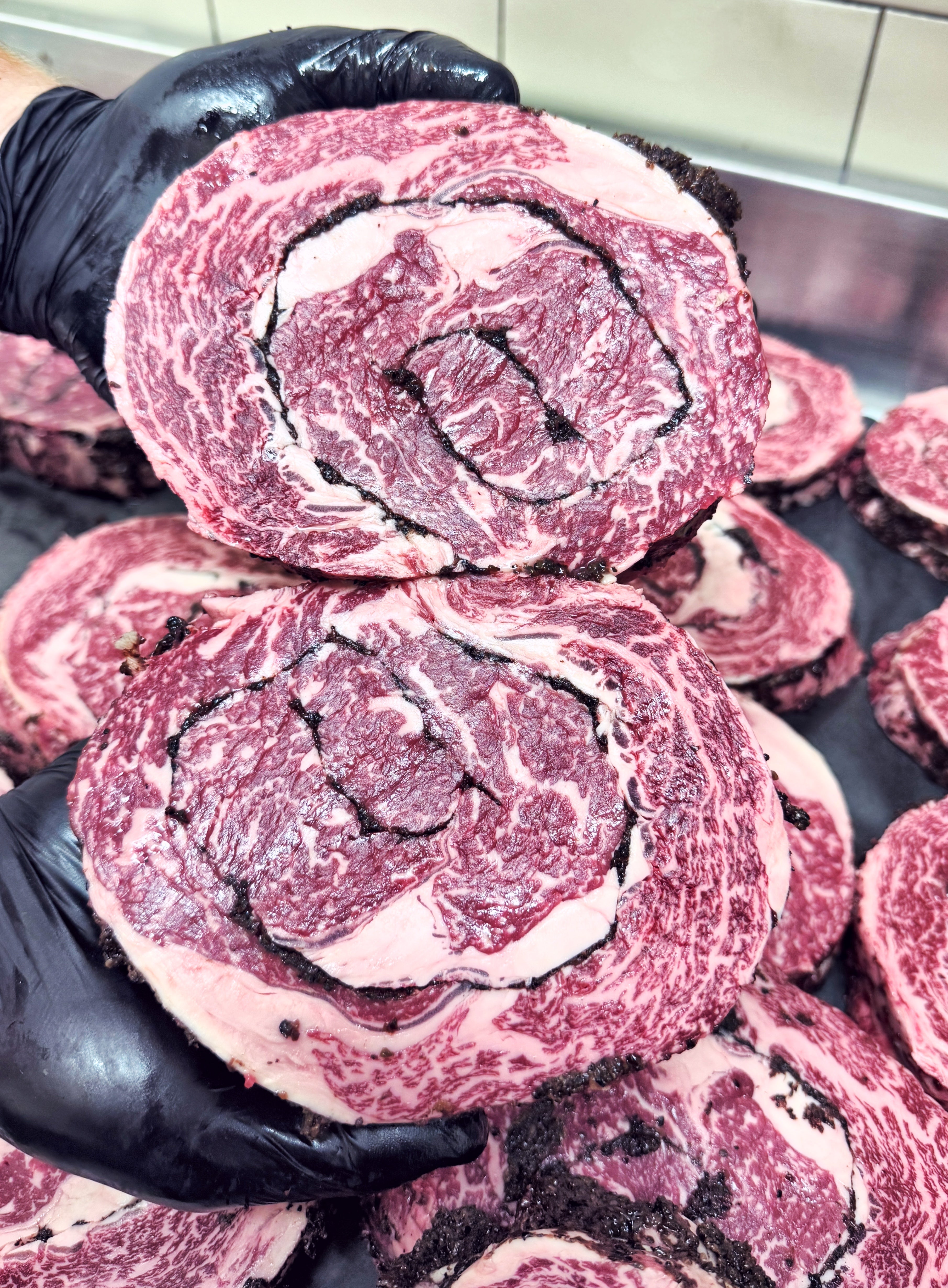 Truffle Infused Australian Wagyu Ribeye Spirals BMS 6-7 - Alpine Butcher