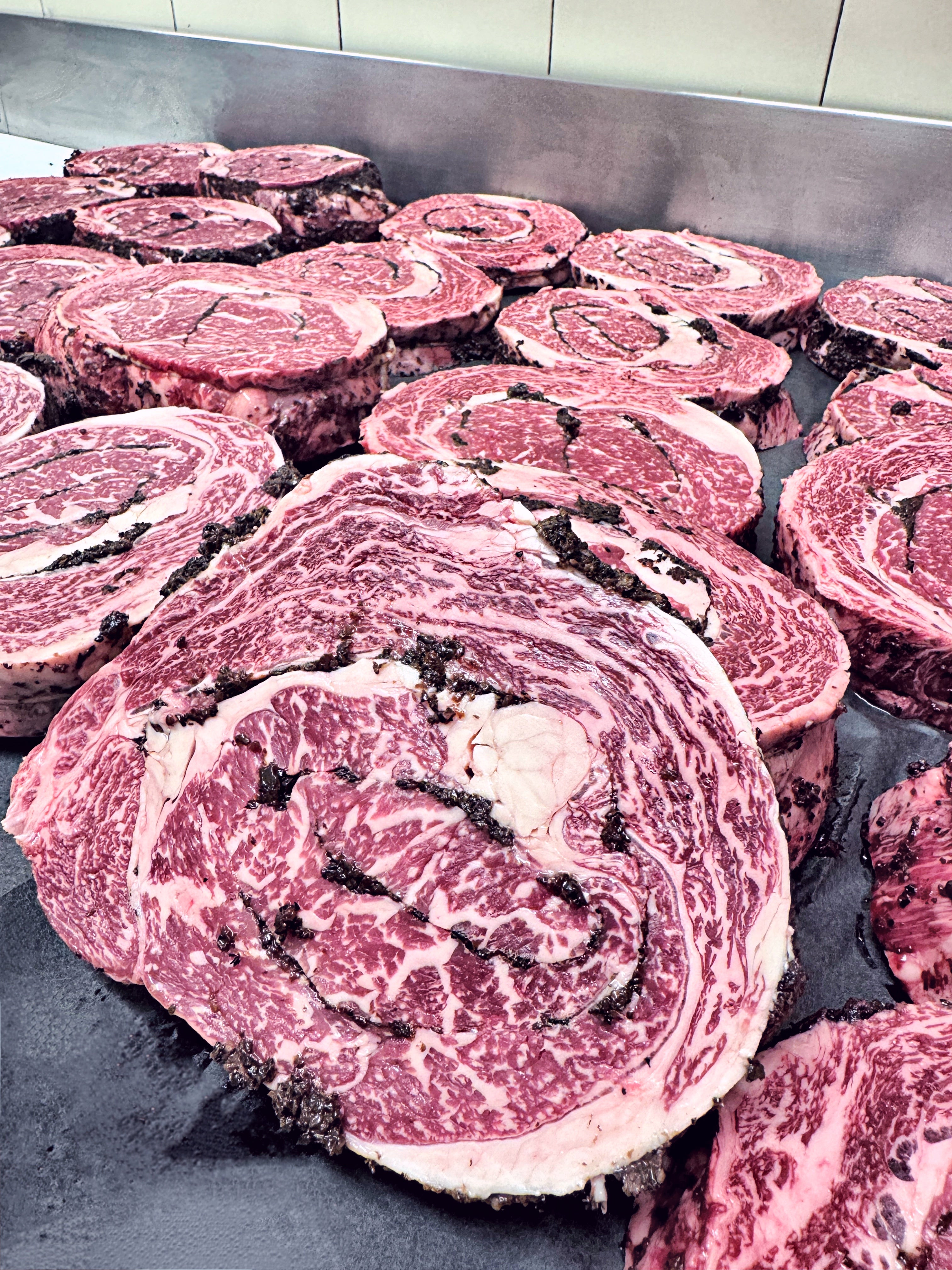 Truffle Infused Australian Wagyu Ribeye Spirals BMS 6-7 - Alpine Butcher