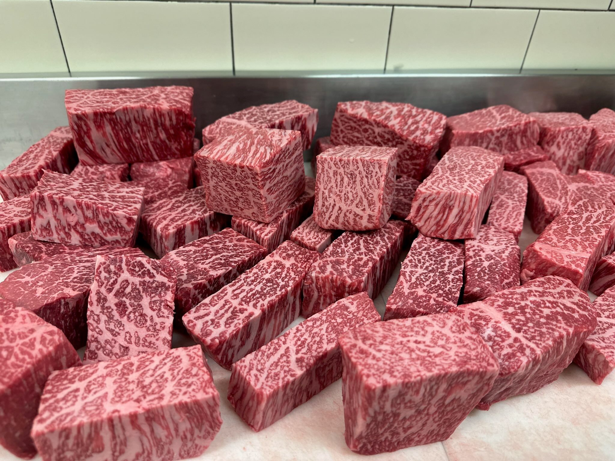 A5 Top Round Japanese Wagyu Cubes - Alpine Butcher