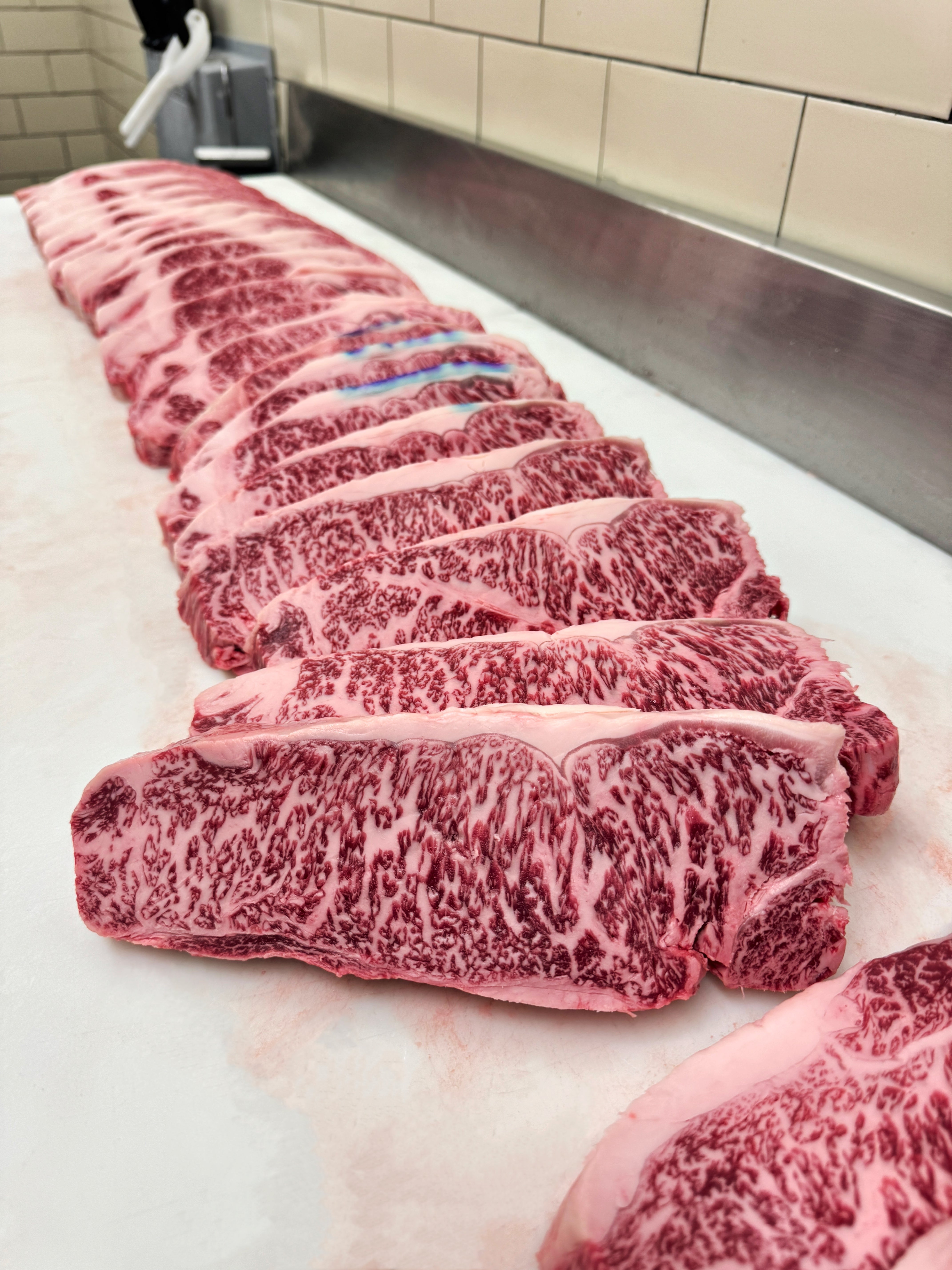 A5 BMS12 Japanese Wagyu Kobe Beef NY Strip