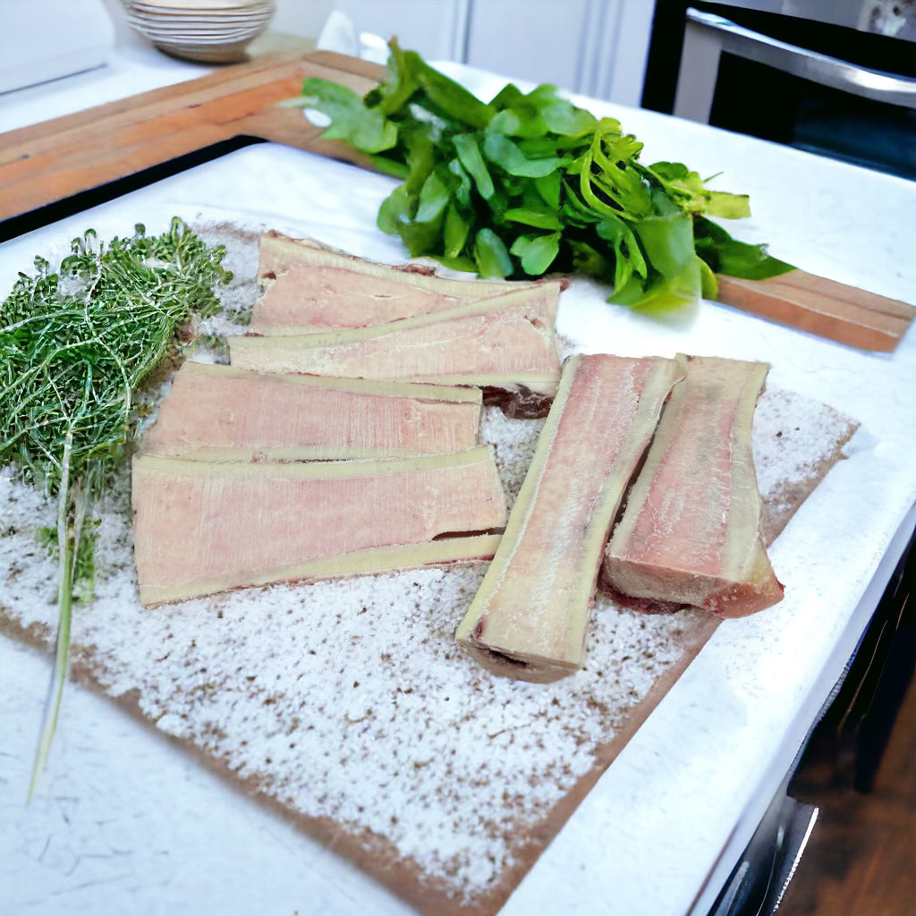 Canoe-Cut Beef Marrow Bones