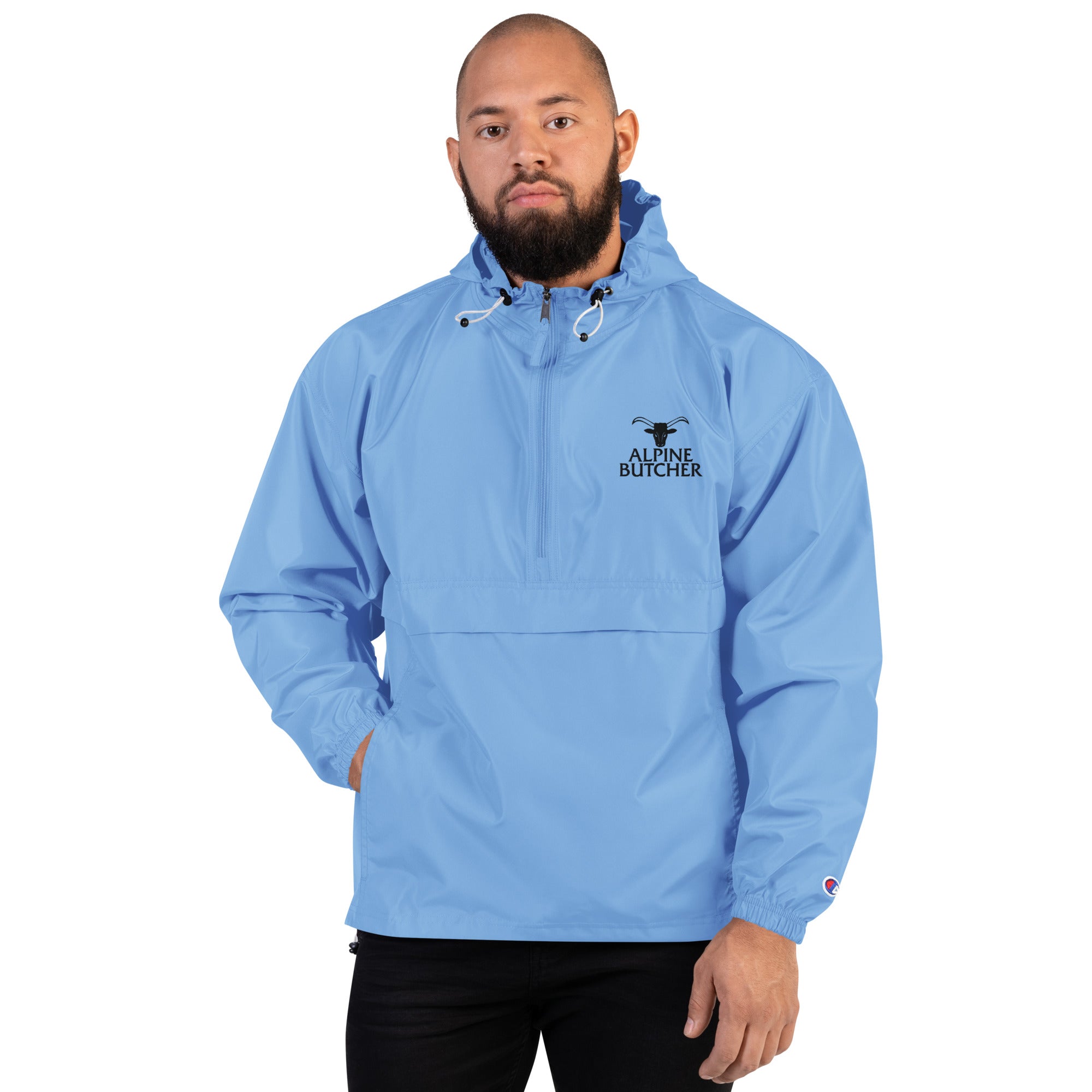 Embroidered Champion Packable Jacket - Alpine Butcher
