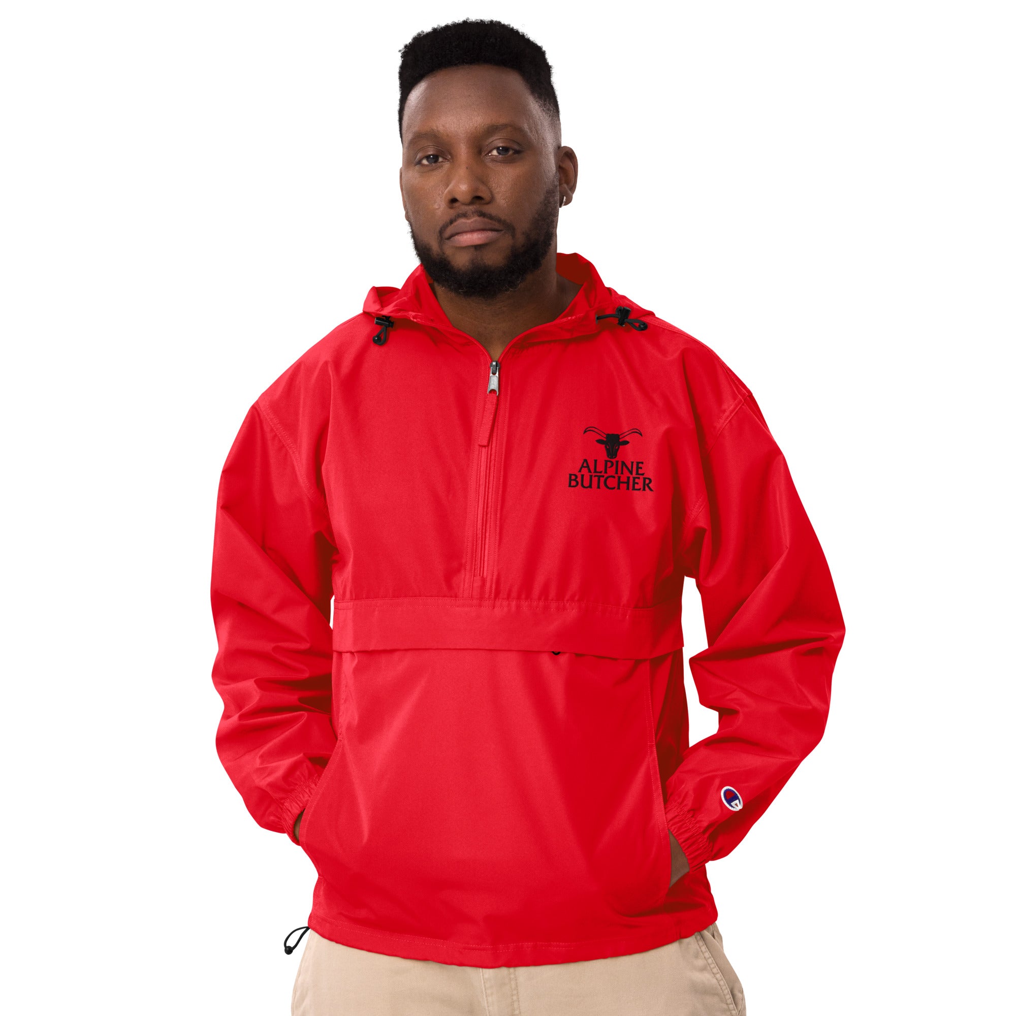 Embroidered Champion Packable Jacket - Alpine Butcher