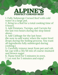 USDA Prime Grey Corned Beef Brisket Flat - Alpine Butcher