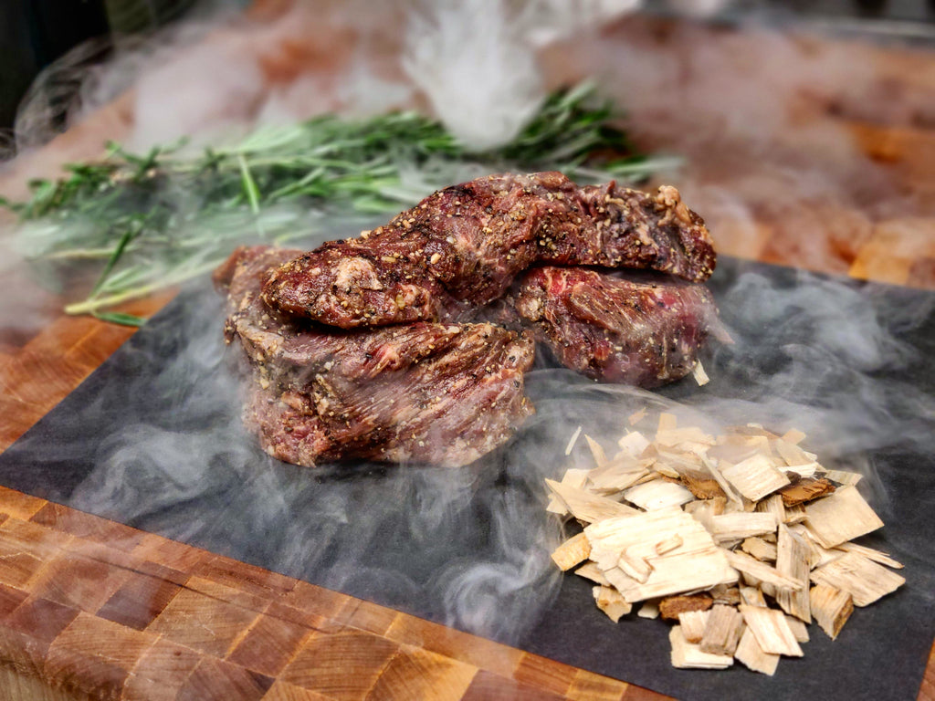 Rosemary & Maple Wood Cold-smoked USDA Prime Steak Tips - Alpine Butcher