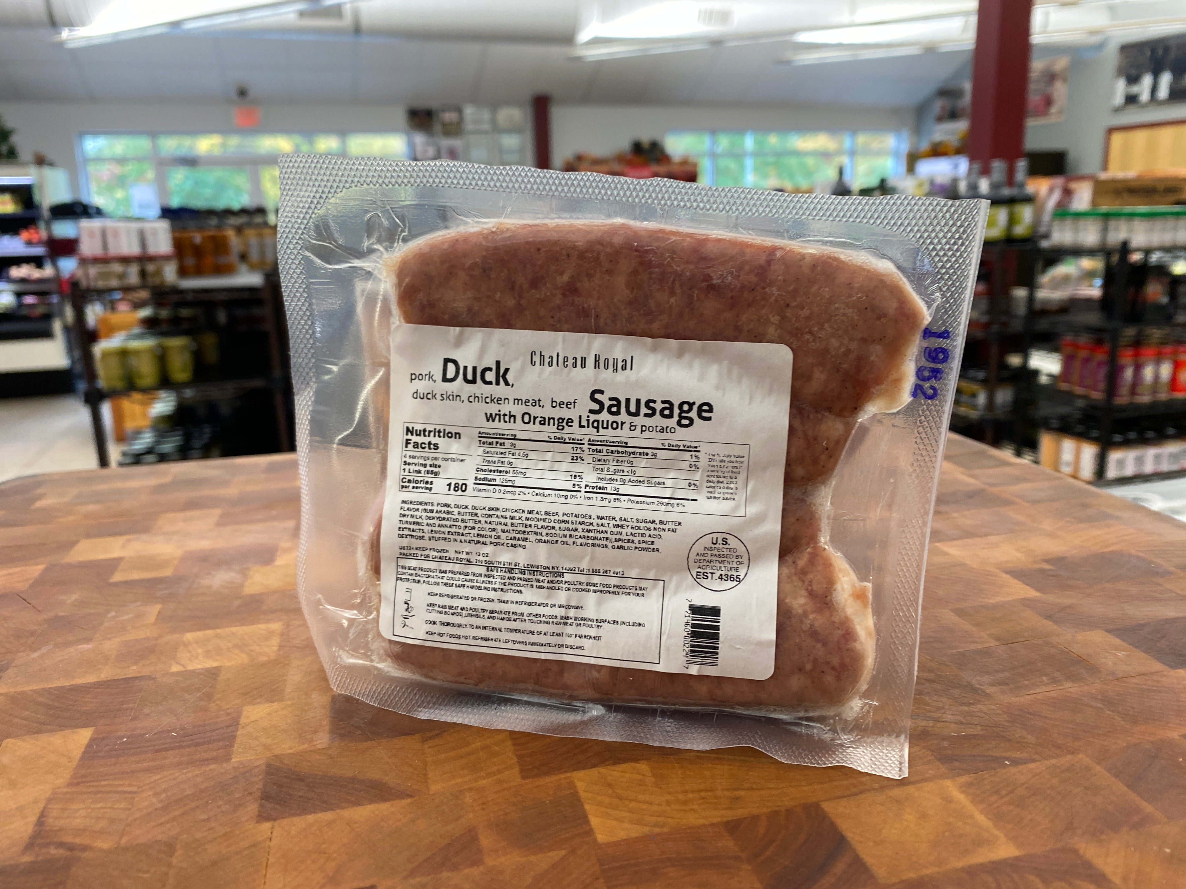 Orange Duck Sausage