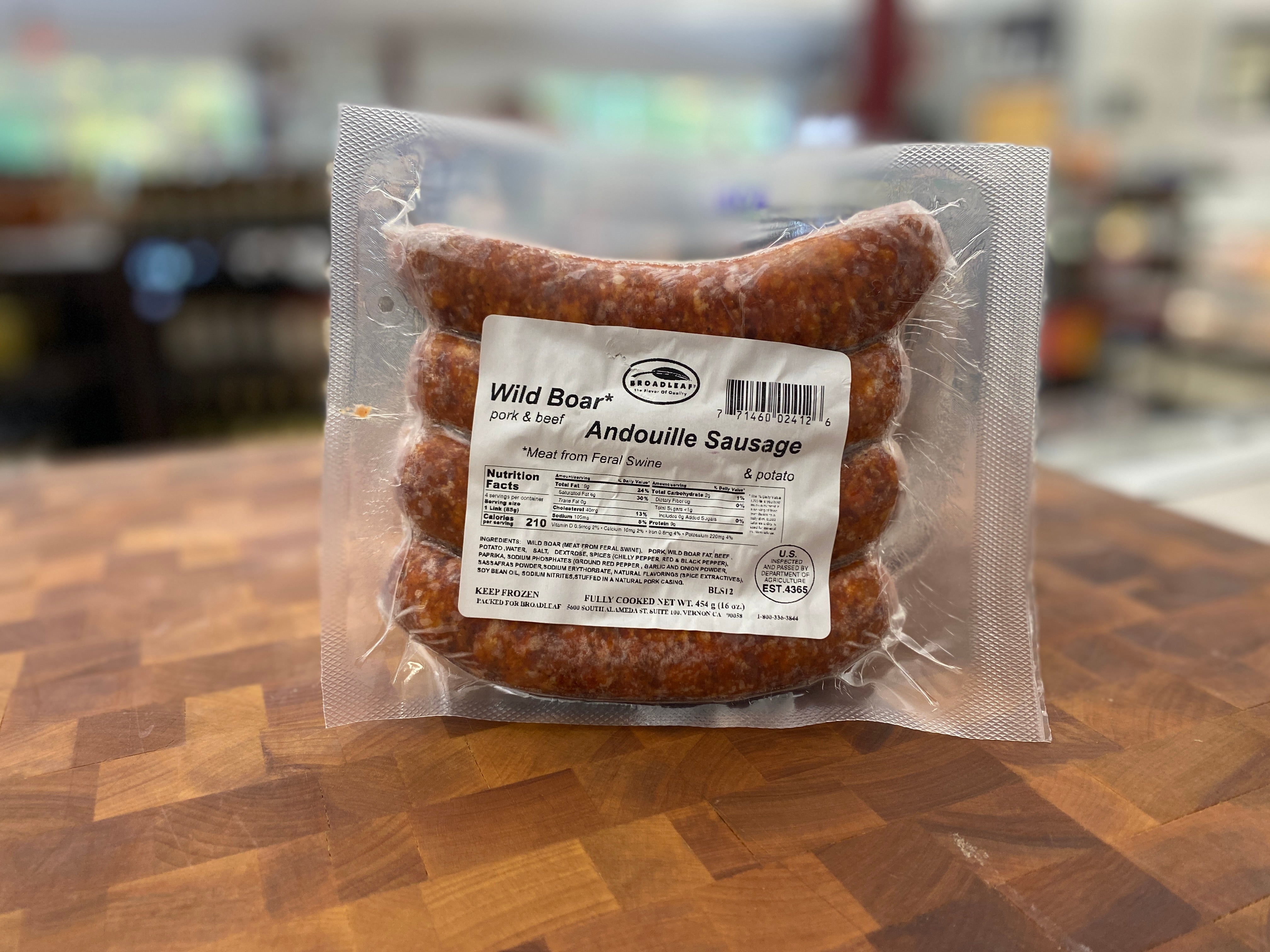 Wild Boar Andouille Sausage